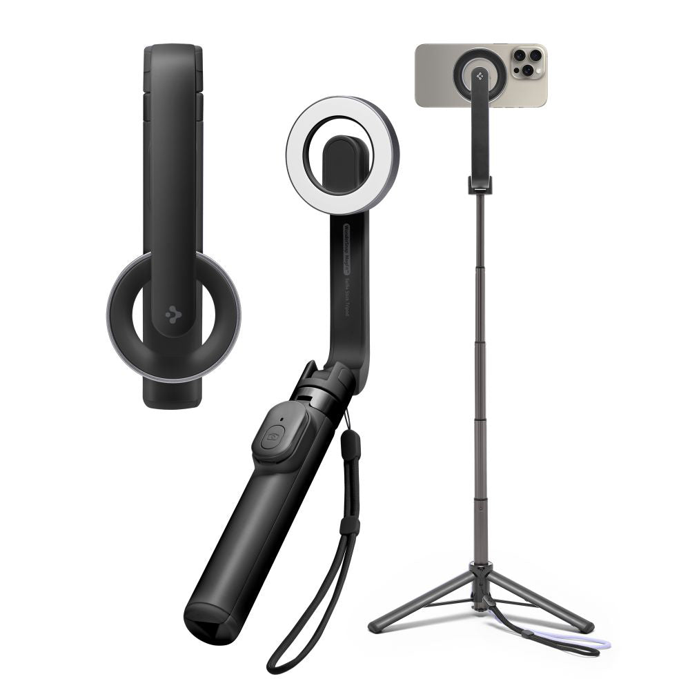 Selfie Stick Bluetooth Spigen S571W, Универсален, Черен