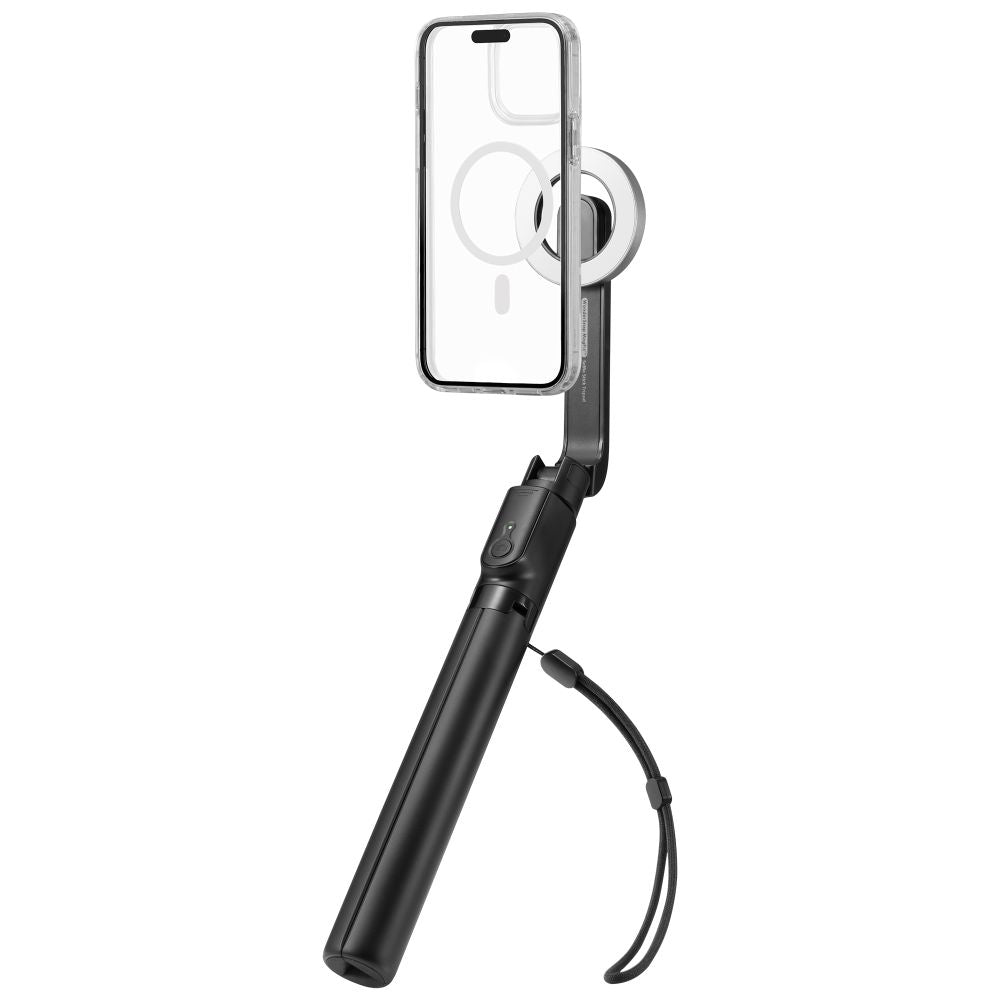 Селфи стик Bluetooth Spigen S580W, Универсален, Черен