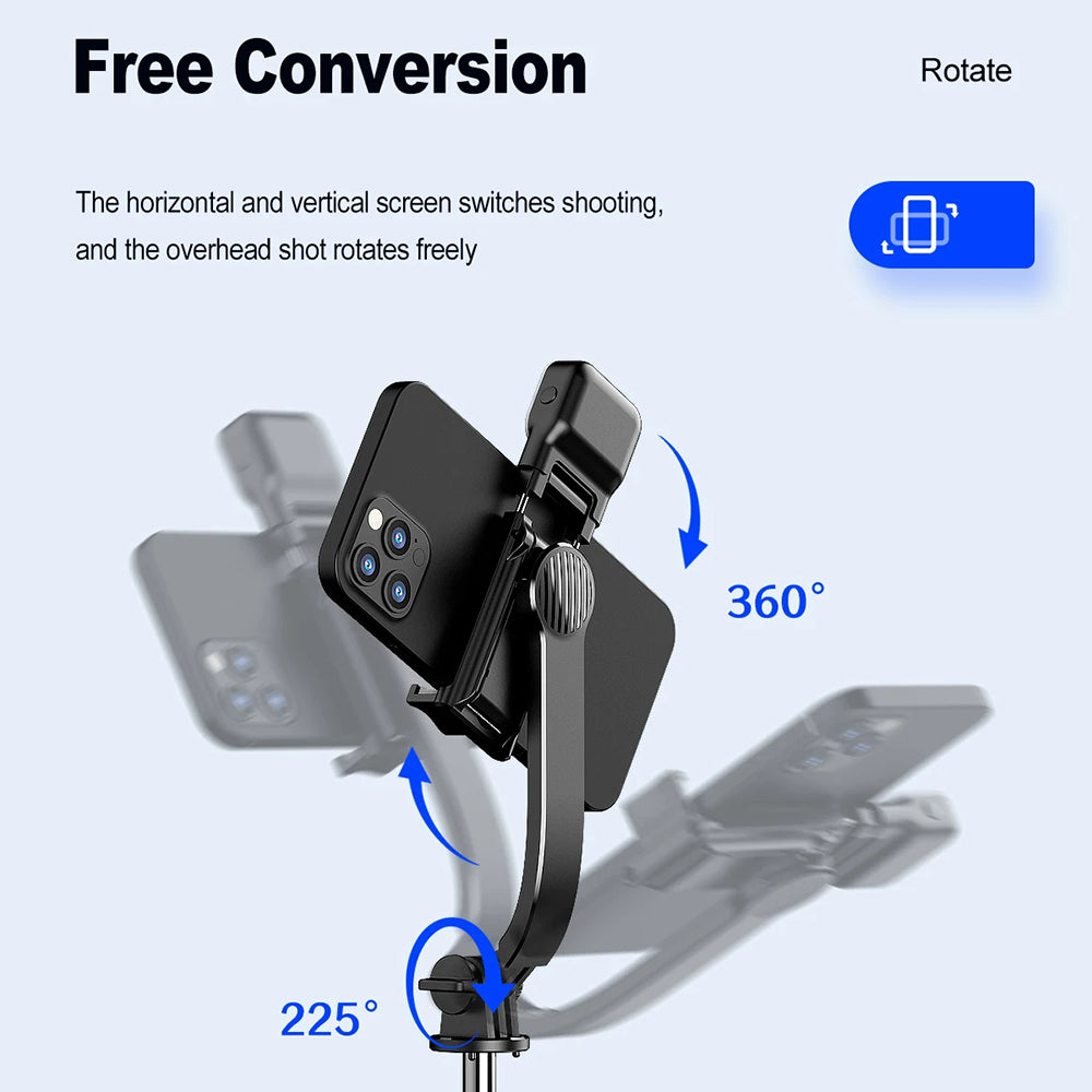 Selfie Stick Bluetooth Techsuit C01s, Универсален, Черен