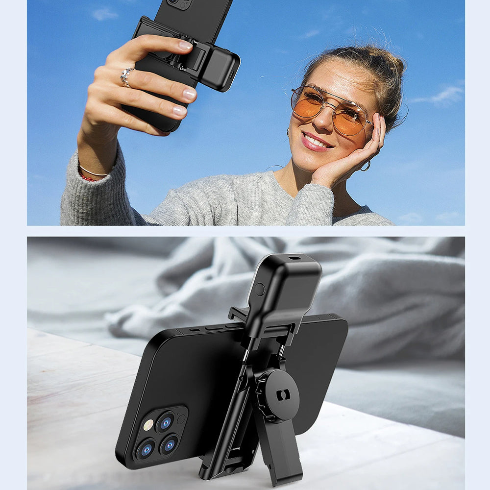 Selfie Stick Bluetooth Techsuit C01s, Универсален, Черен