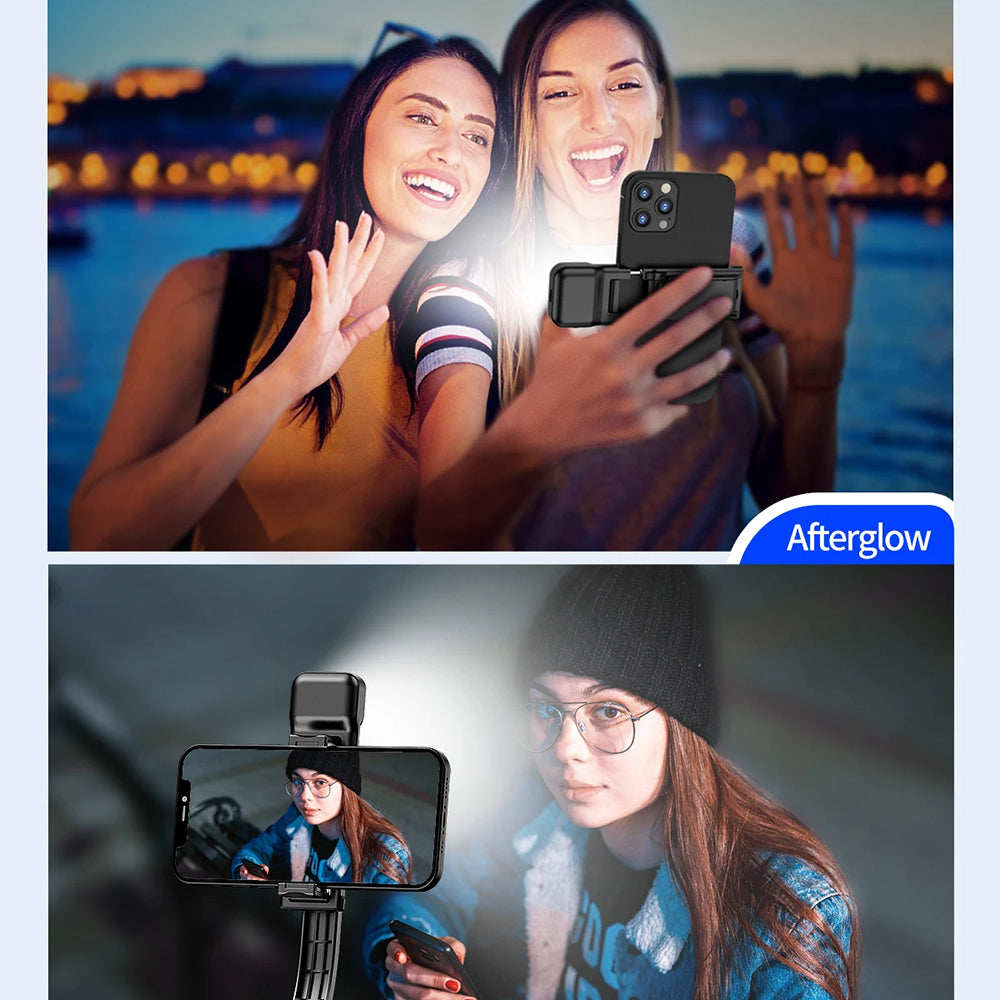 Selfie Stick Bluetooth Techsuit C01s, Универсален, Черен