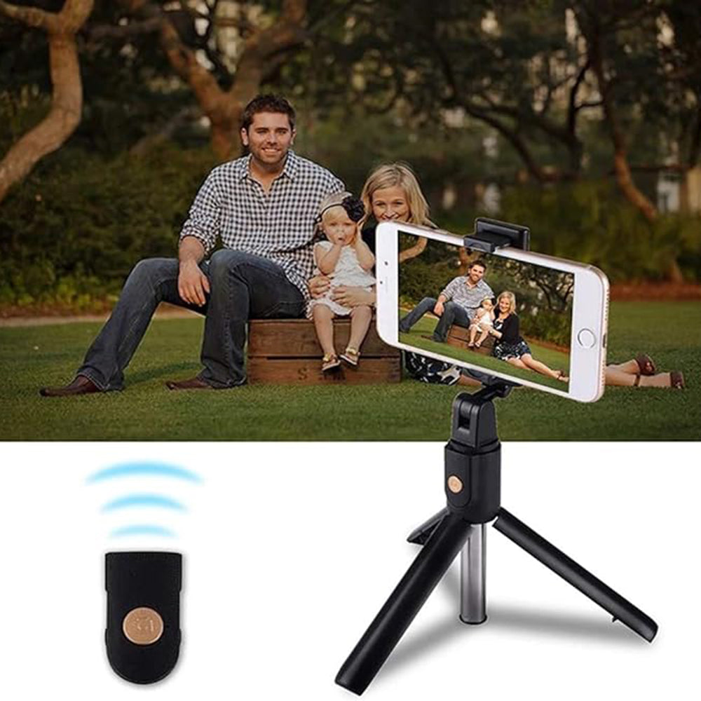 Selfie Stick Bluetooth Techsuit K07, Универсален, Черен
