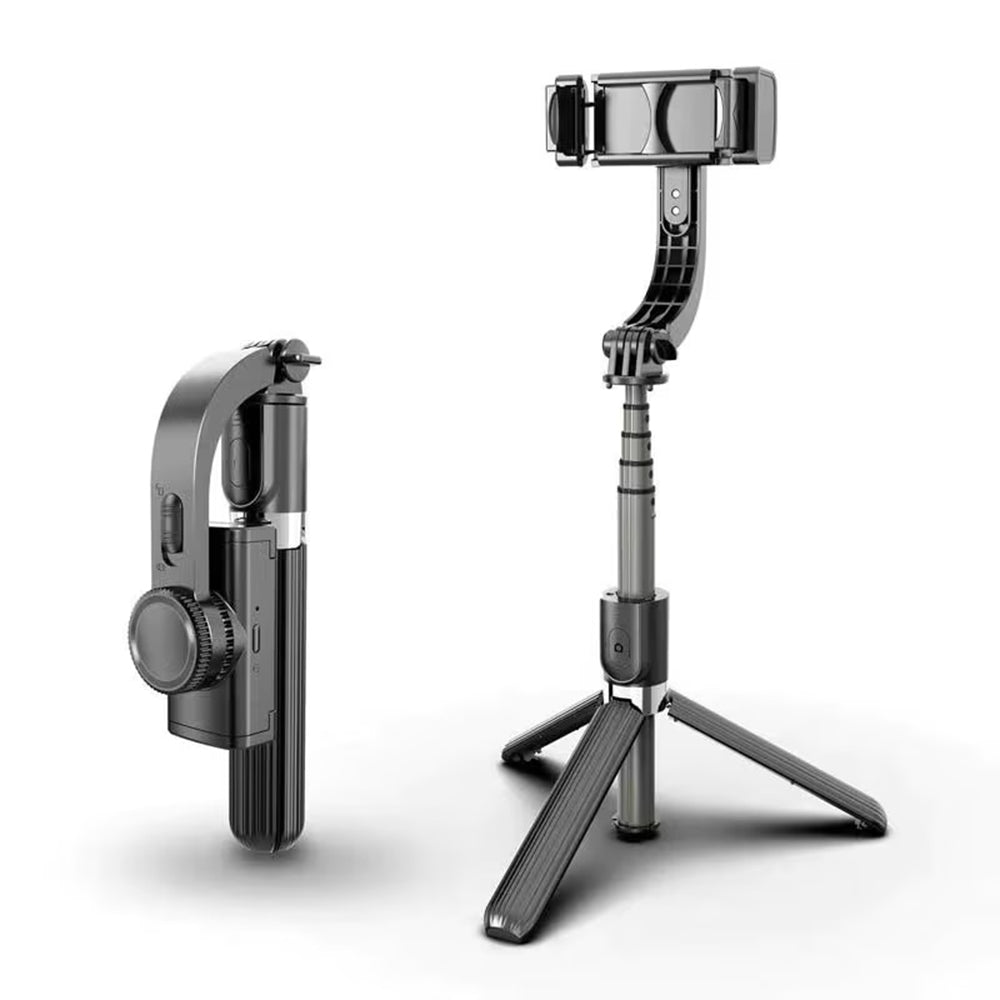 Selfie Stick Bluetooth Techsuit L08, Универсален, Черен