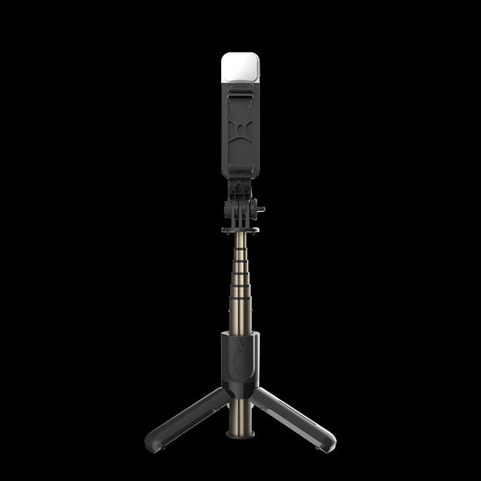 Селфи стик Bluetooth Techsuit L10s, Универсален, Черен