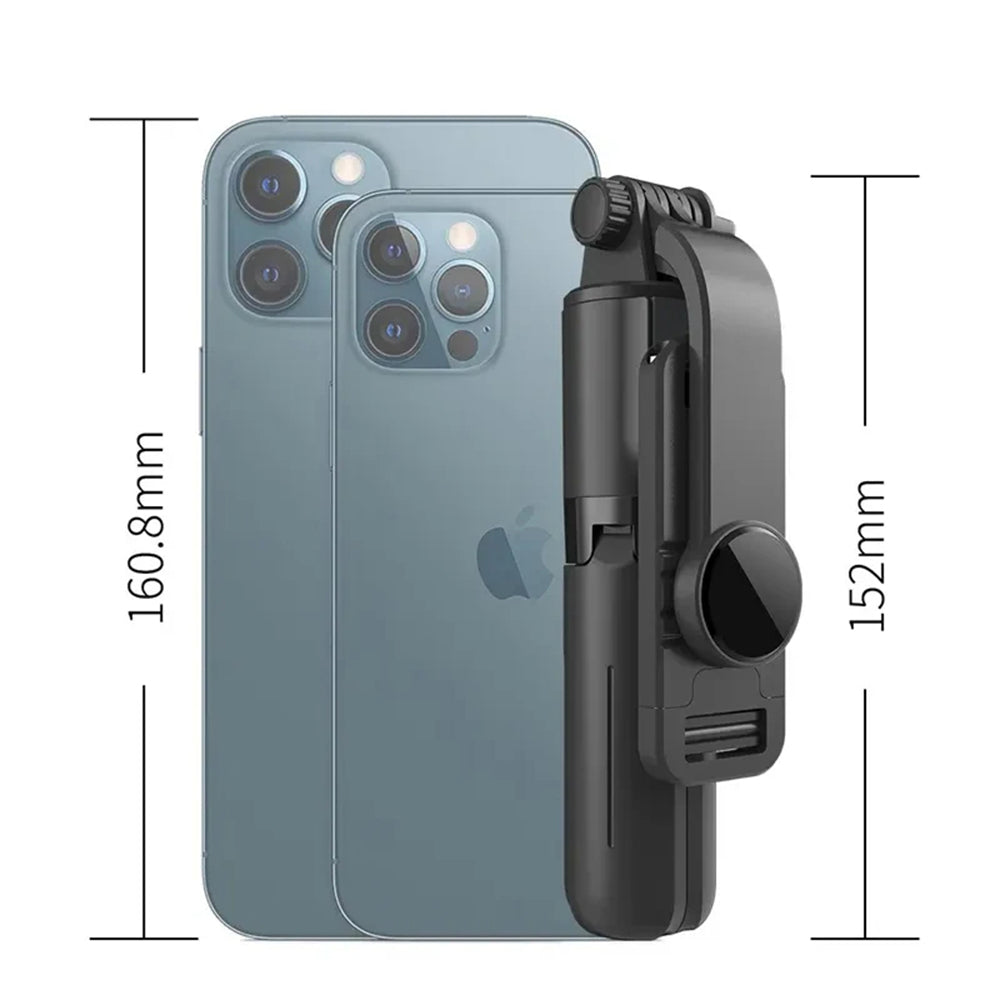 Селфи стик Bluetooth Techsuit L11, Универсален, Черен