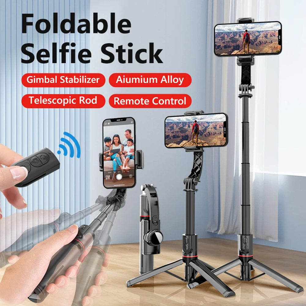 Selfie Stick Bluetooth Techsuit L19, Универсален, Черен