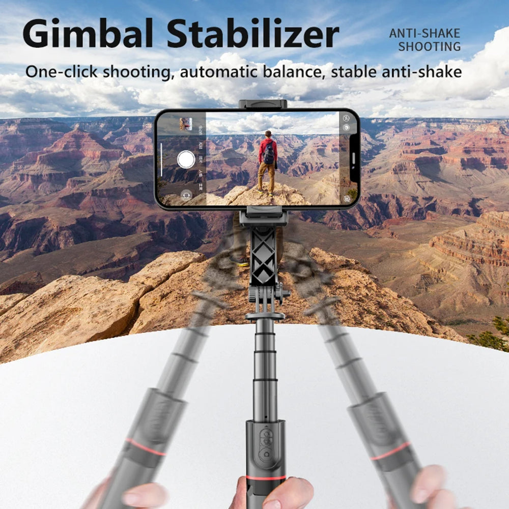 Selfie Stick Bluetooth Techsuit L19, Универсален, Черен