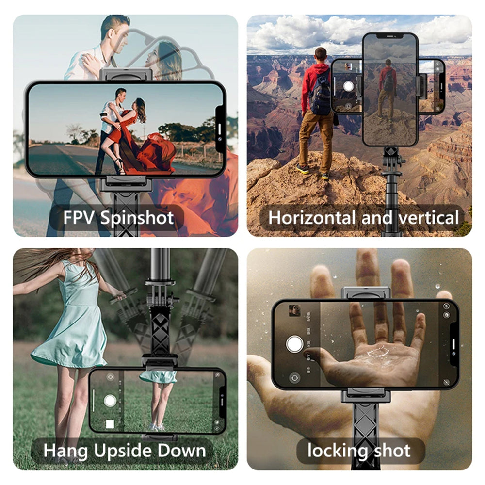 Selfie Stick Bluetooth Techsuit L19, Универсален, Черен