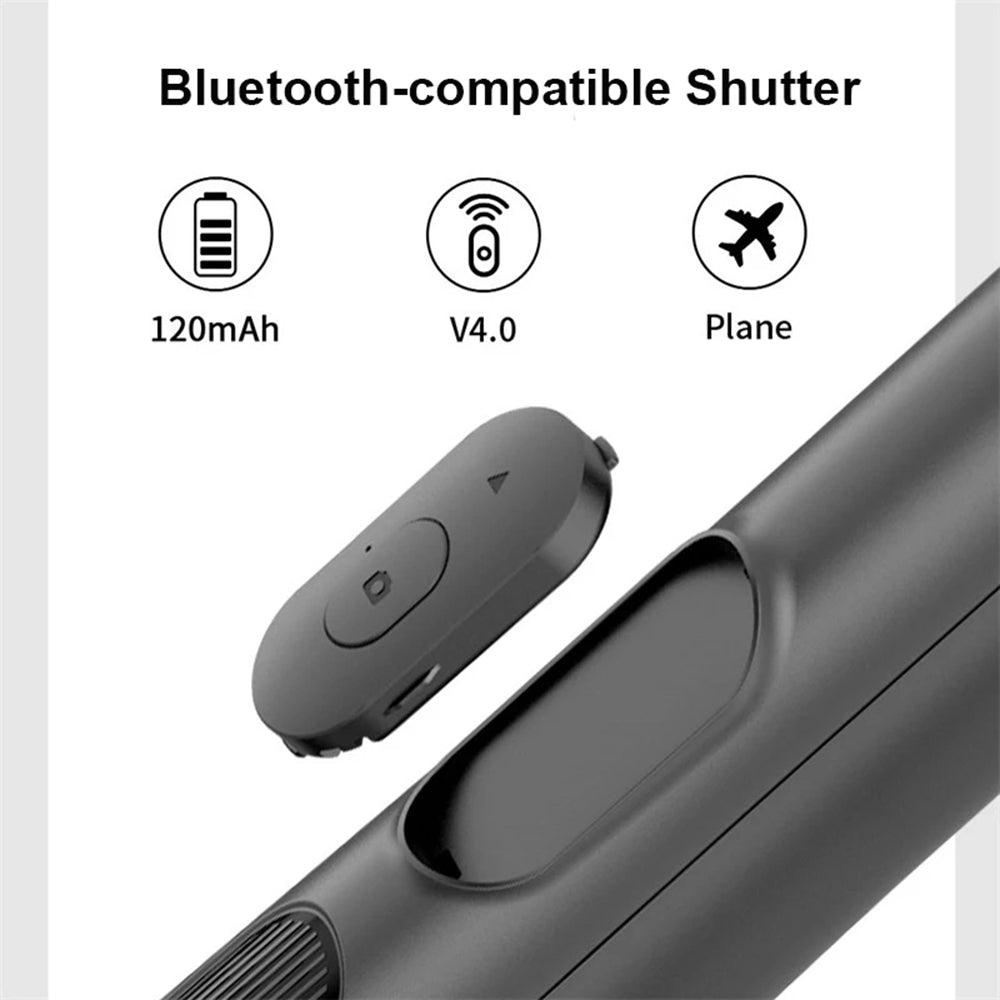 Selfie Stick Bluetooth Techsuit Q05, Универсален, Черен
