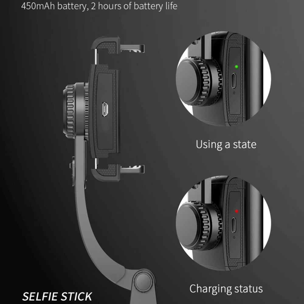 Selfie Stick Bluetooth Techsuit Q08, Универсален, Черен
