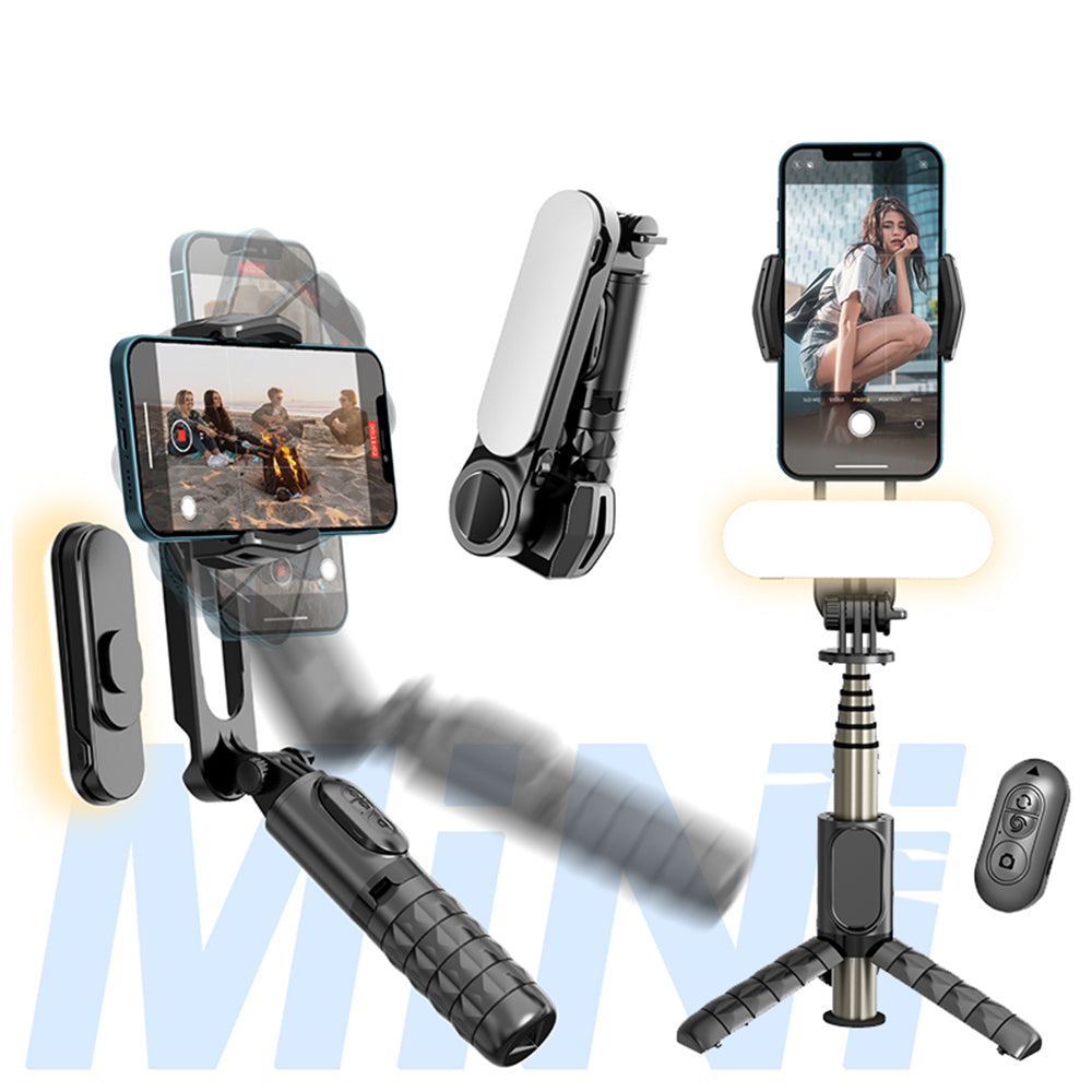 Селфи стик Bluetooth Techsuit Q09, Универсален, Черен