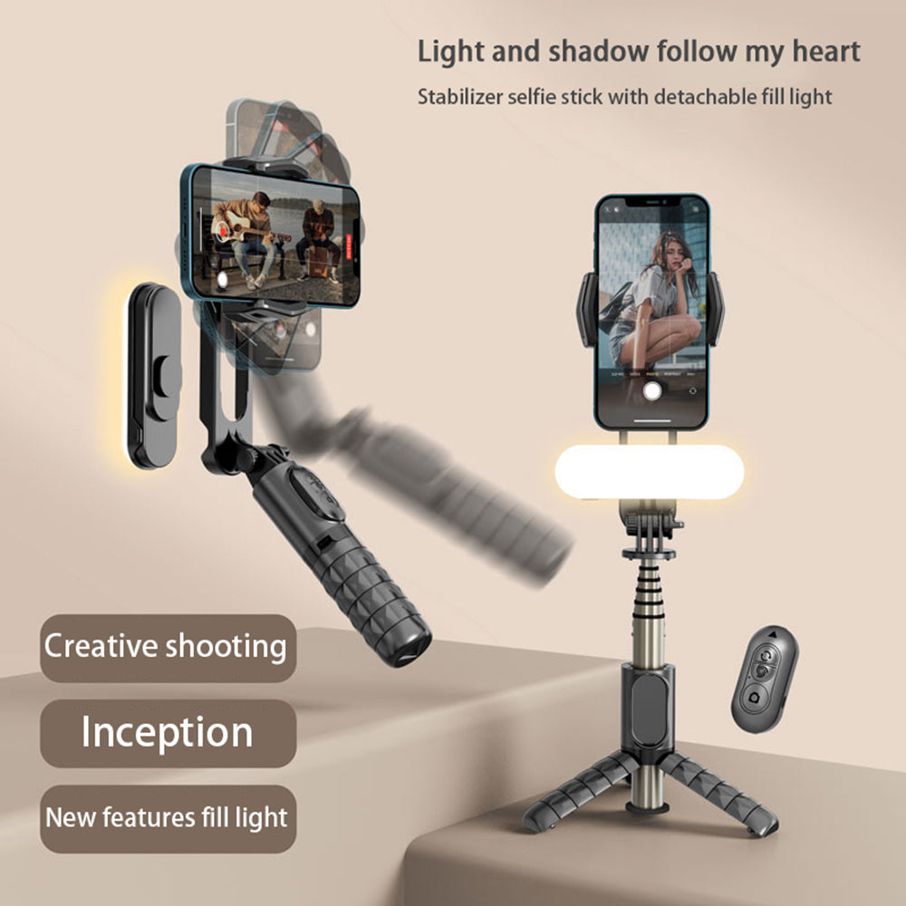 Селфи стик Bluetooth Techsuit Q09, Универсален, Черен