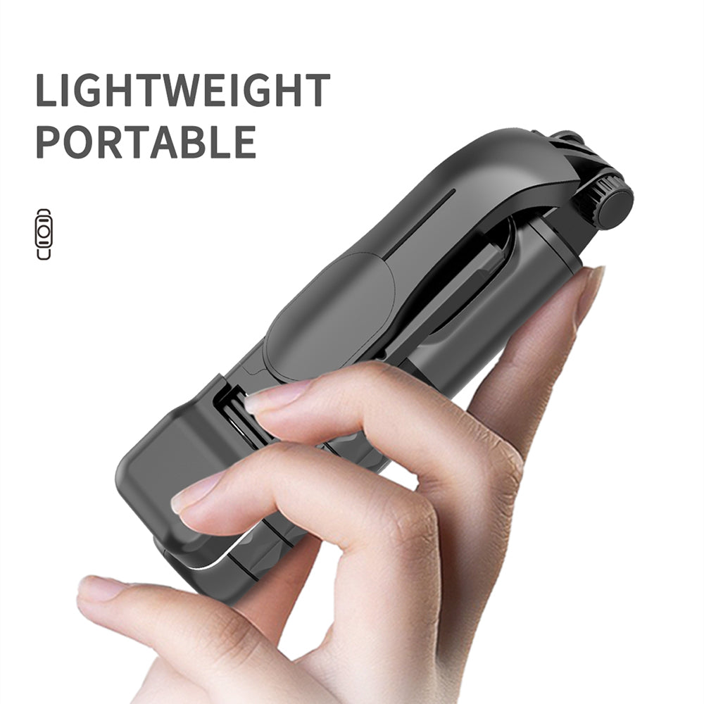 Селфи стик Bluetooth Techsuit Q11, Универсален, Черен