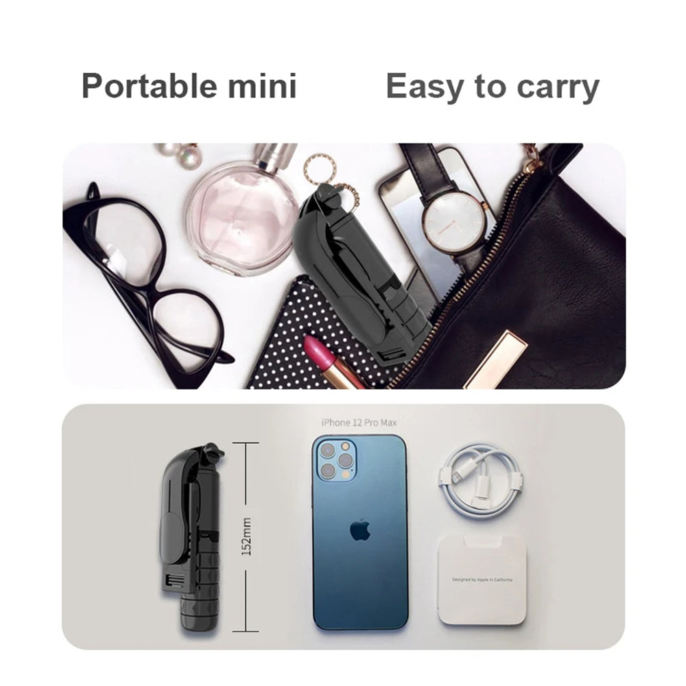 Selfie Stick Bluetooth Techsuit Q11s, Универсален, Черен