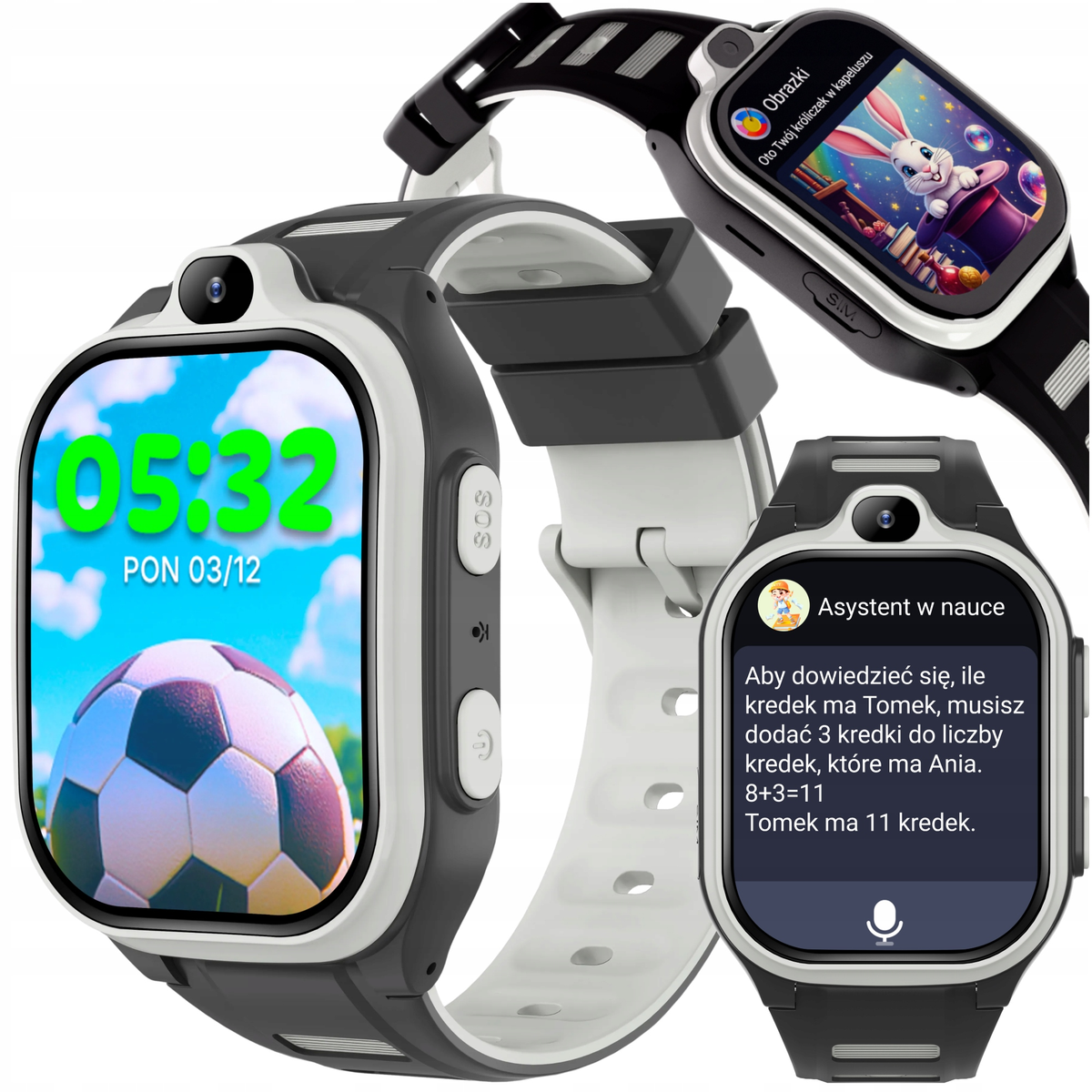 Смартчасовник Forever Kids Boost KW-530 Call, Черен