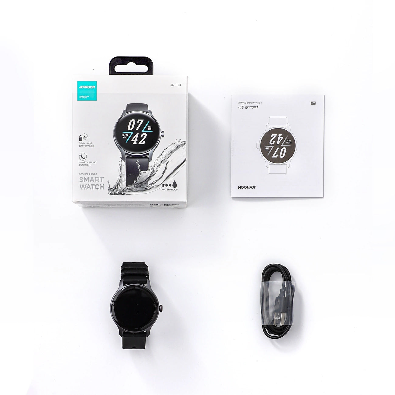 Smartwatch Joyroom JR-FC1 Call, Сив