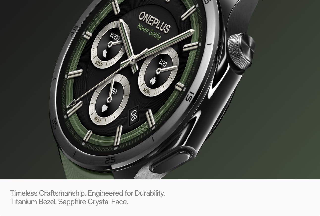 Смартчасовник OnePlus Watch 3, 46мм, Зелен, Пререгулиран 5491100341