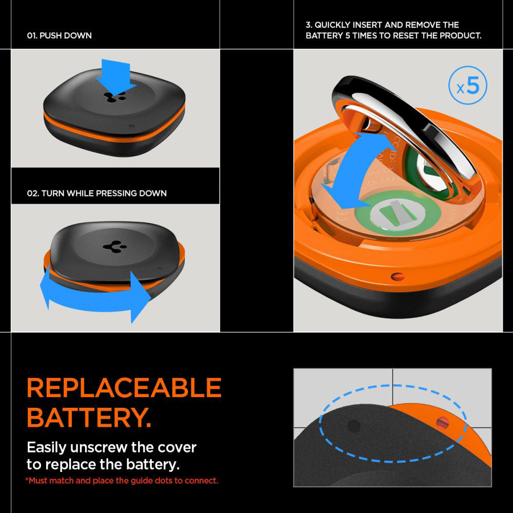 Spigen SmartTag TagMe за iOS Series, Черен
