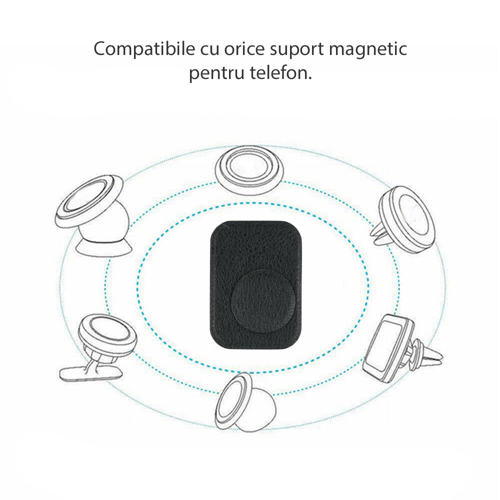 Стикер метален Techsuit MP02 2in1, Черен