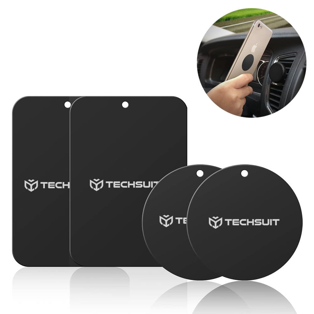 Стикер метален Techsuit MP04 4в1, Черен