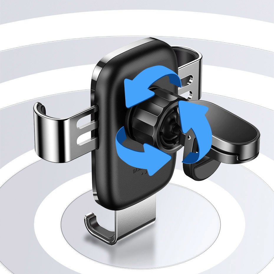 Автомобилна стойка Baseus Glaze Gravity, 4.7inch - 6.5inch, Черна SUYL-LG01