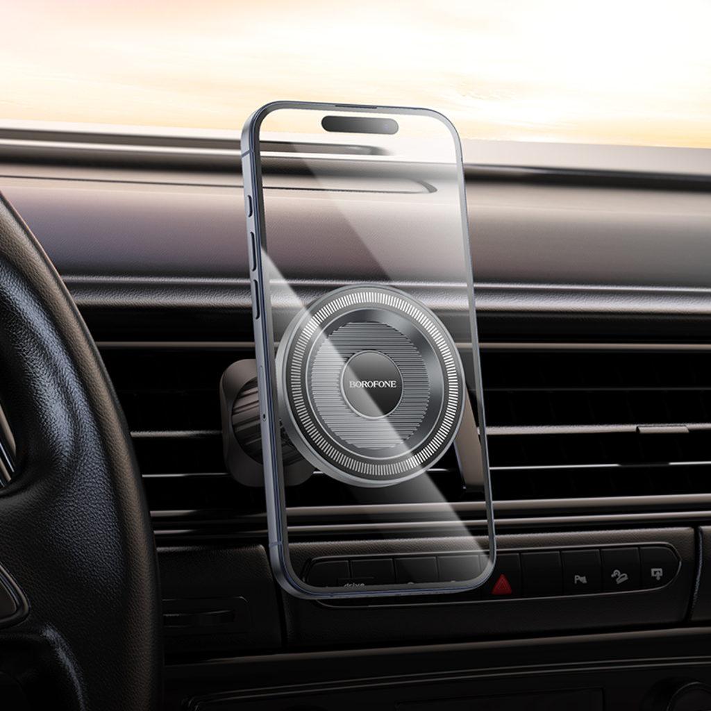 Магнитна стойка за кола Borofone BH122 Profit, 4.5inch - 7inch, Черен