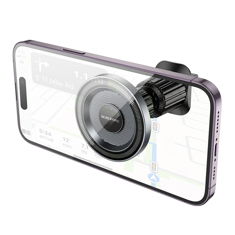 Магнитна стойка за кола Borofone BH122 Profit, 4.5inch - 7inch, Черен