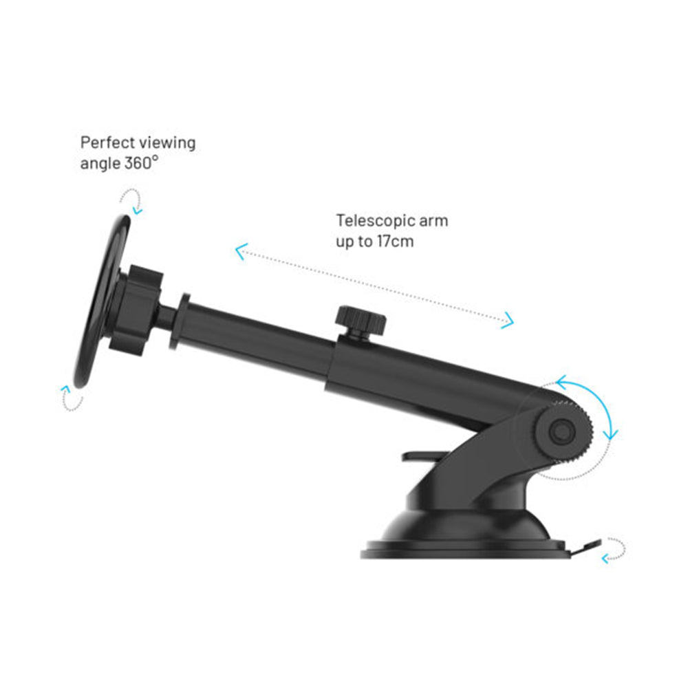 Автомобилен магнитен държач Fixed MagMount XL, Универсален, Черен