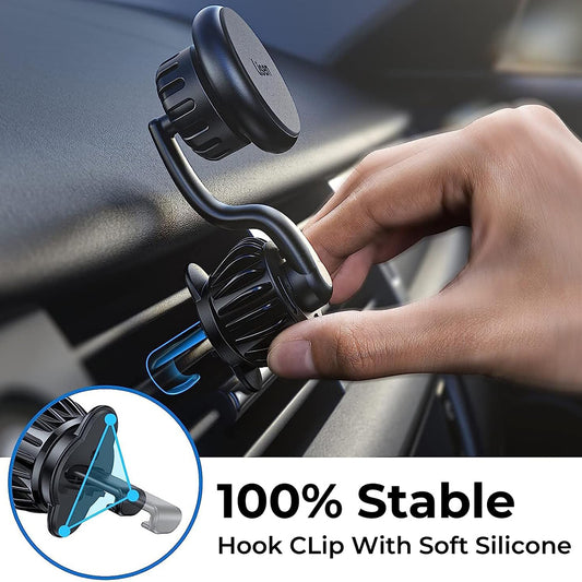 Магнитна стойка за кола Lisen, Универсална, Черна YL0222060002