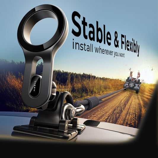 Магнитна стойка за кола Lisen, Универсална, Черна YL0224050011