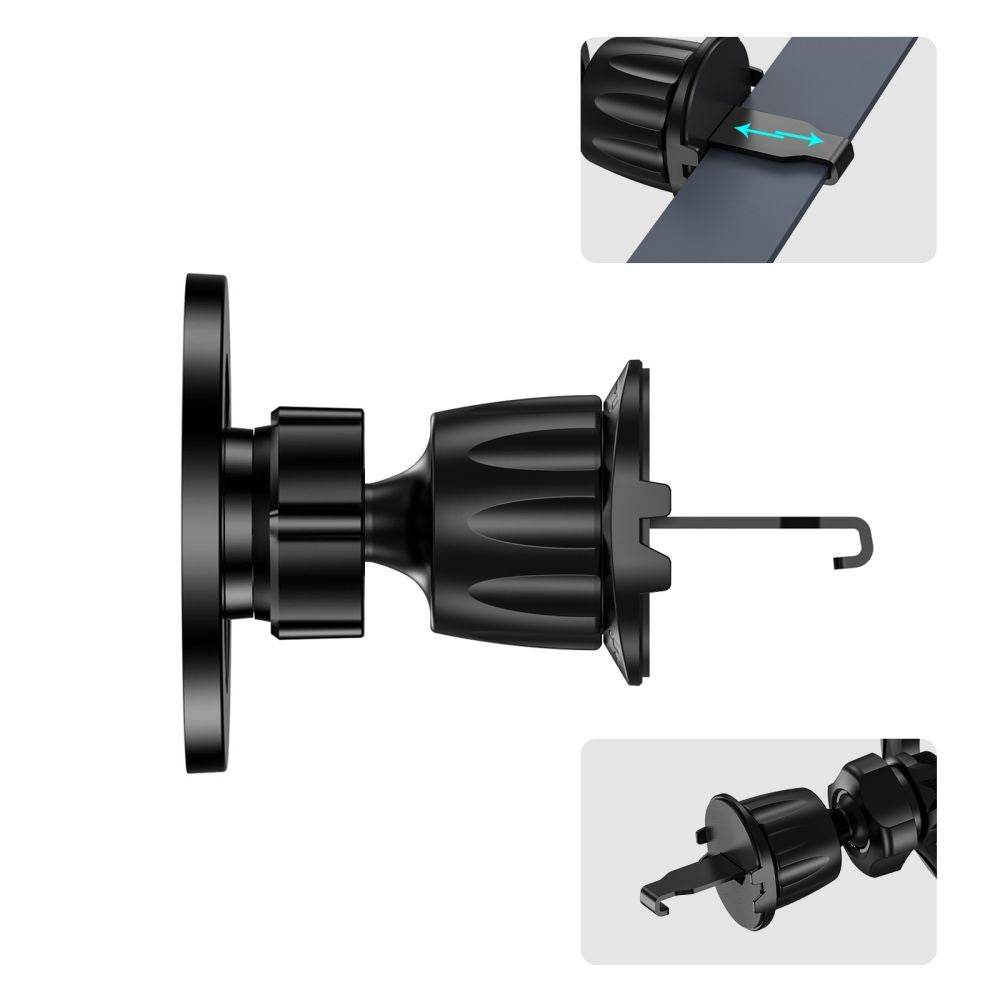 Магнитна стойка за кола Tech-Protect N56 Carbon Vent, Универсална, Черна