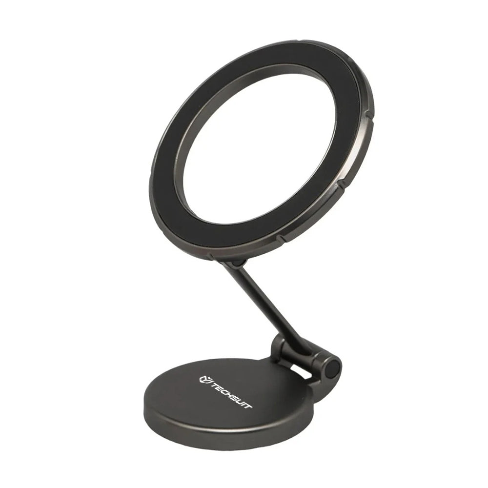 Магнитна стойка за автомобил Techsuit S13, Универсална, Сива