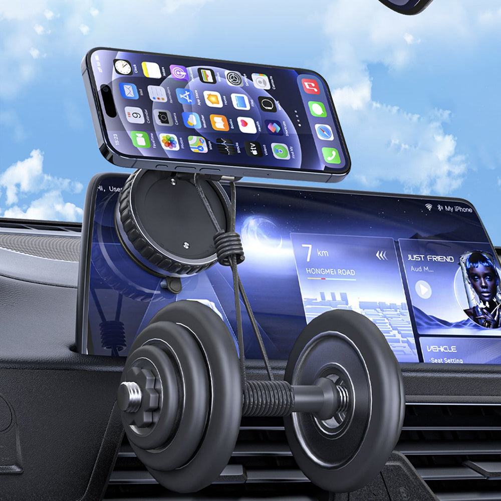 Автомобилен магнитен държач Techsuit S15, Универсален, Черен