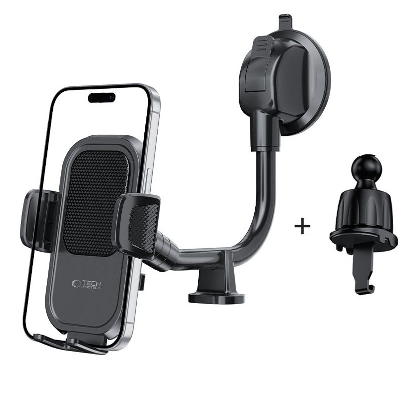 Автомобилна стойка Tech-Protect V8-2 2in1, Универсална, Черна