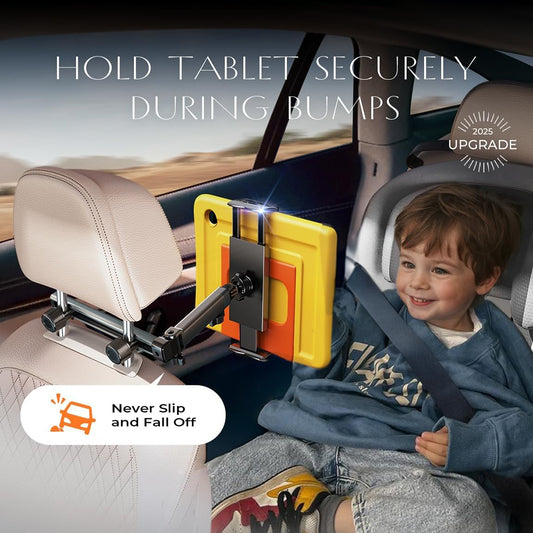 Стойка за автомобилна облегалка Lisen за телефон / таблет, 4.7inch - 12.9inch, черен YL0423090004