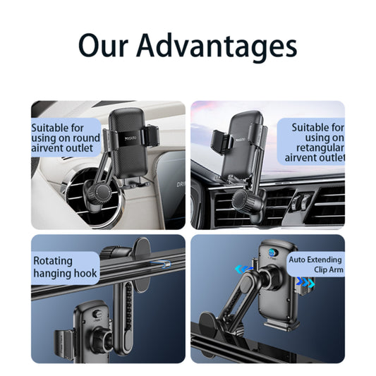 Автомобилна стойка Yesido C242, Универсална, Черна