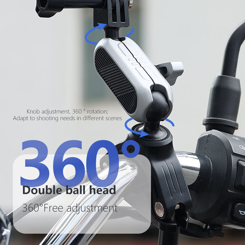 Стойка за велосипед за спортна камера Techsuit JX-008 за GoPro, сива