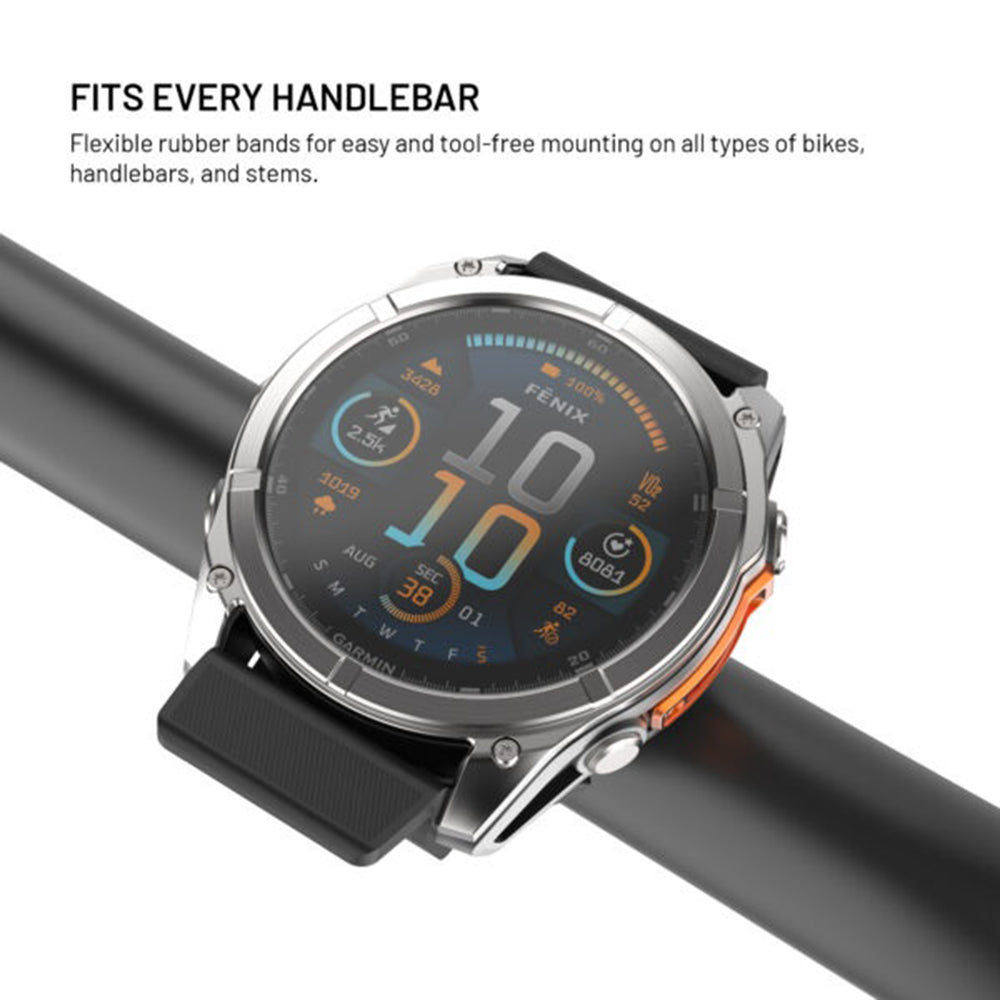 Стойка за велосипед Fixed за Garmin Watch 22mm / Edge Computer, Черна