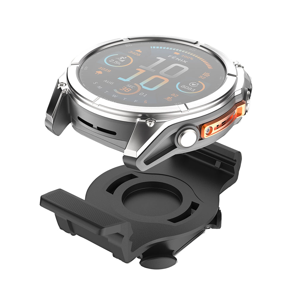 Стойка за велосипед Fixed за Garmin Watch 22mm / Edge Computer, Черна