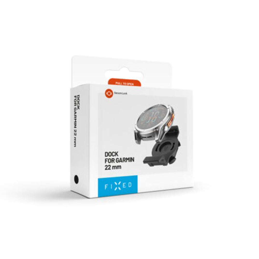 Стойка за велосипед Fixed за Garmin Watch 22mm / Edge Computer, Черна