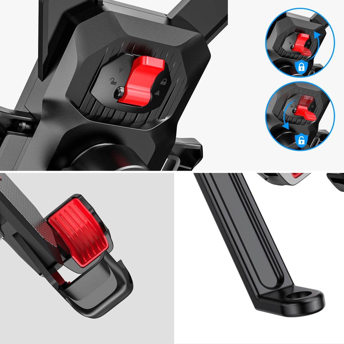 Стойка за велосипед/мотоциклет Joyroom JR-ZS288-m, 4.7inch - 7inch, Черен
