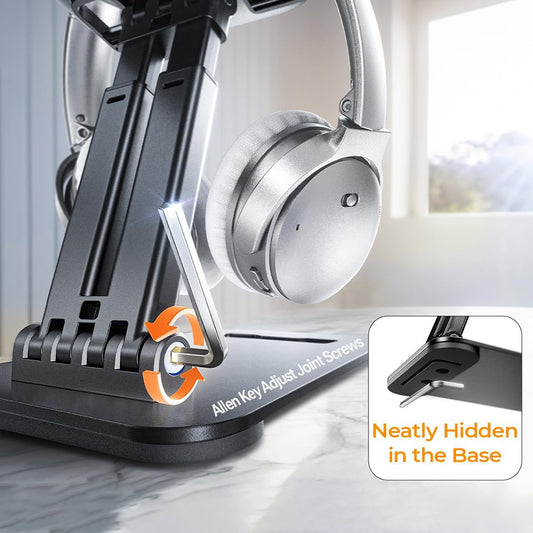 Стойка за бюро Lisen за телефон / таблет, 4inch - 15.9inch, Черен YL0424080007