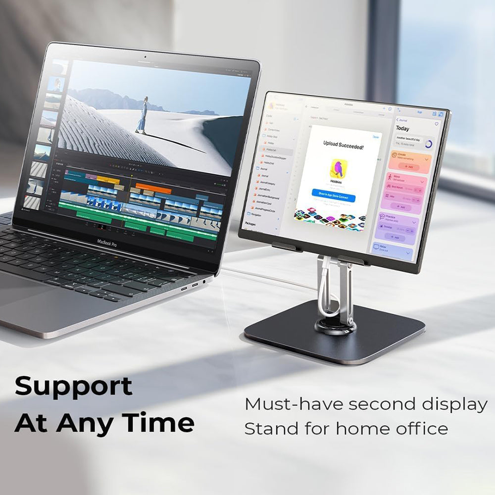 Стойка за бюро Lisen Q18 за телефон / таблет, 4.7inch - 12.9inch, черен YL0423120002