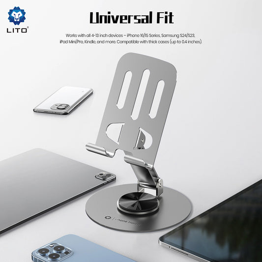 Стойка за бюро Lito LT-H01, Универсална, Сива