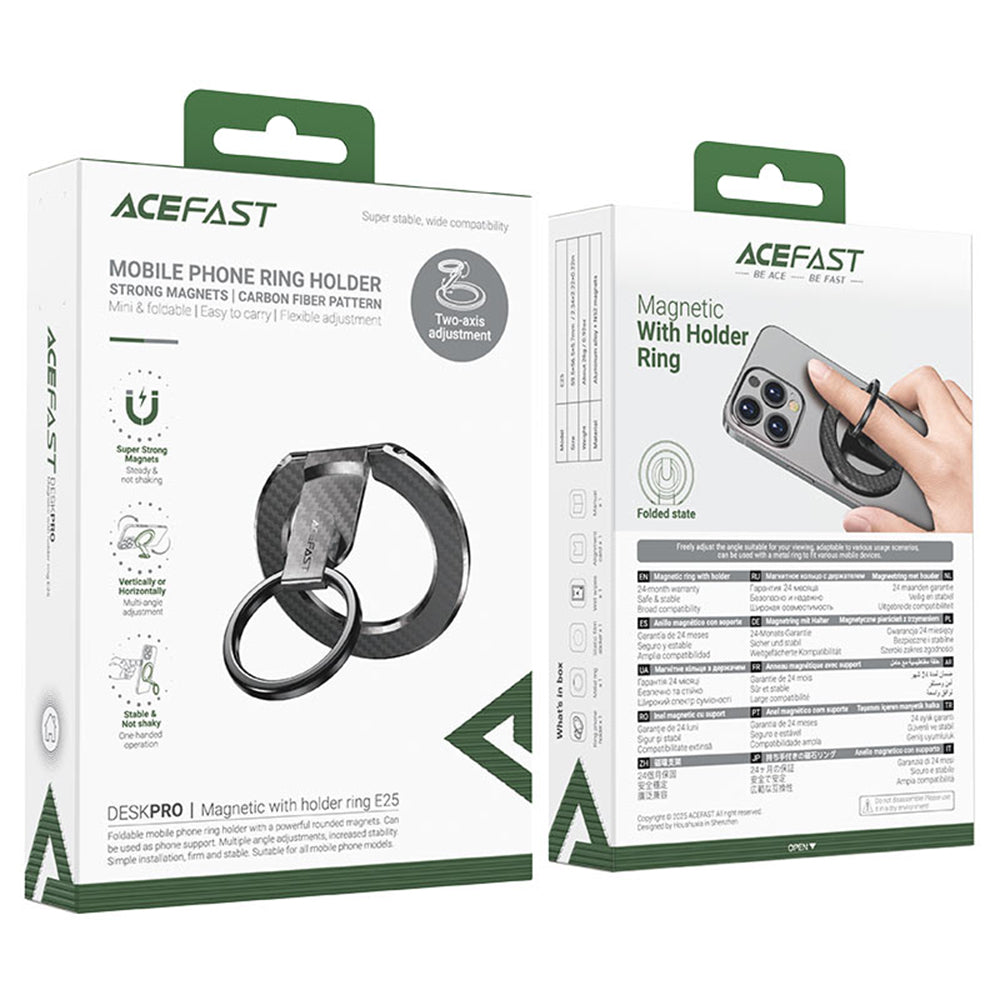 Подложка за пръстен Acefast E25, Универсална, Сребриста