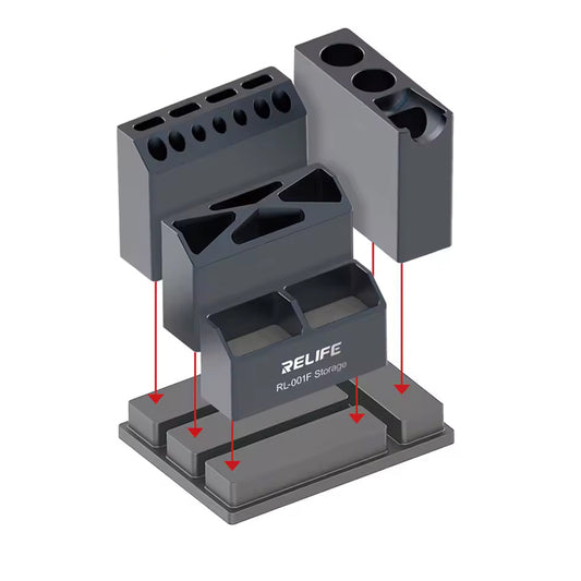 Стойка за отвертки Relife RL-001F, Сивa