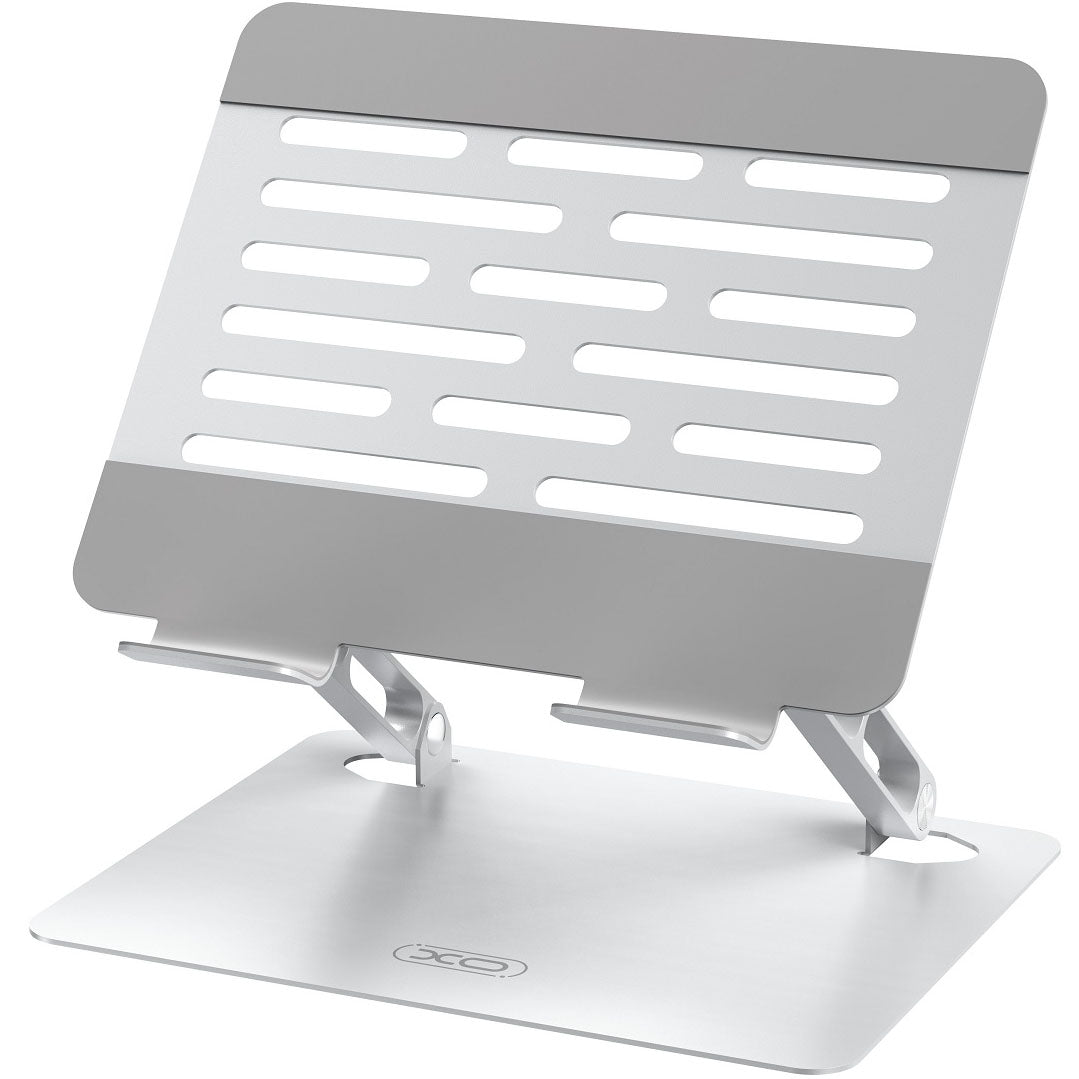 Стойка за лаптоп XO Design C152 за лаптоп с диагонал до 17,3 инча, сребриста