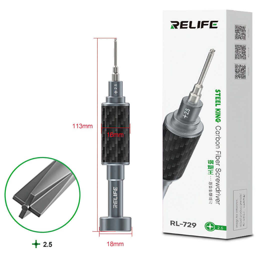 Отвертка Relife RL-729, Кръст Phillips 2.5mm
