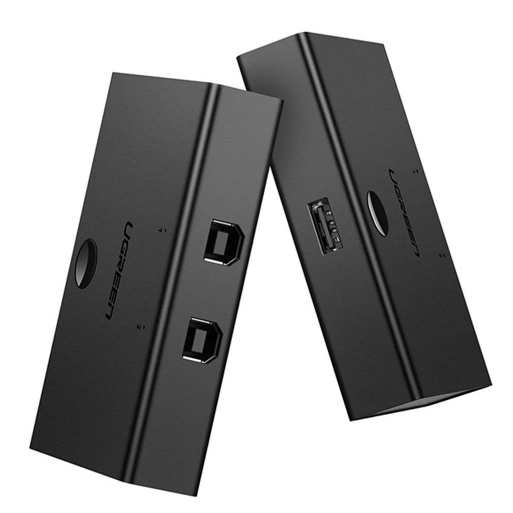USB превключвател UGREEN US158, 2 x USB-B, черен