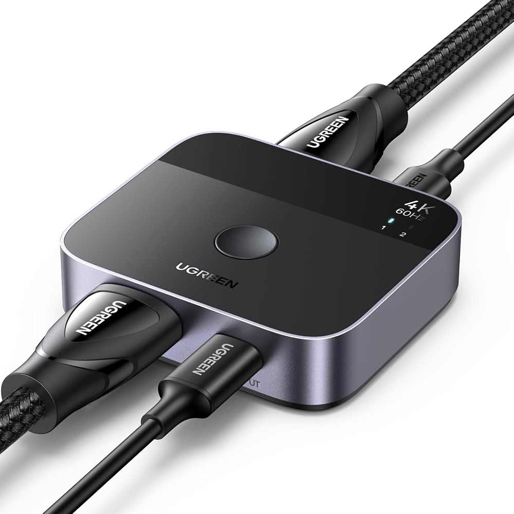 Видео превключвател HDMI / USB-C UGREEN AW503 (55452), Сив, Преработен